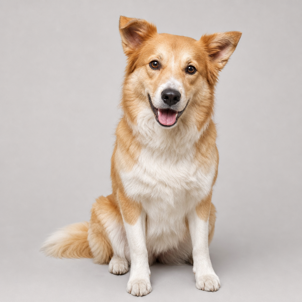 A sample dog, before